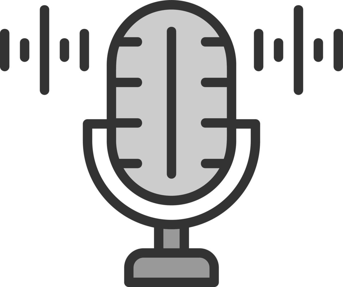 Voice Recorder Vector Icon Design