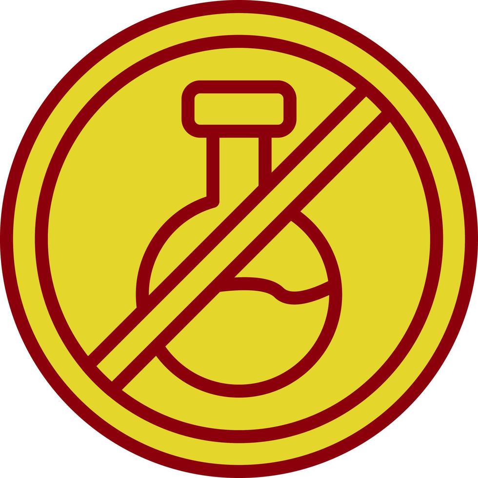 No Chemical Vector Icon Design