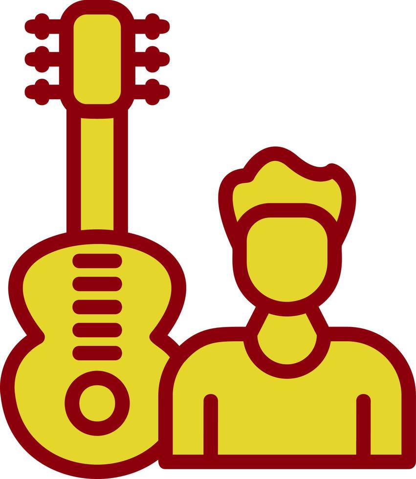Guitarist Vector Icon Design