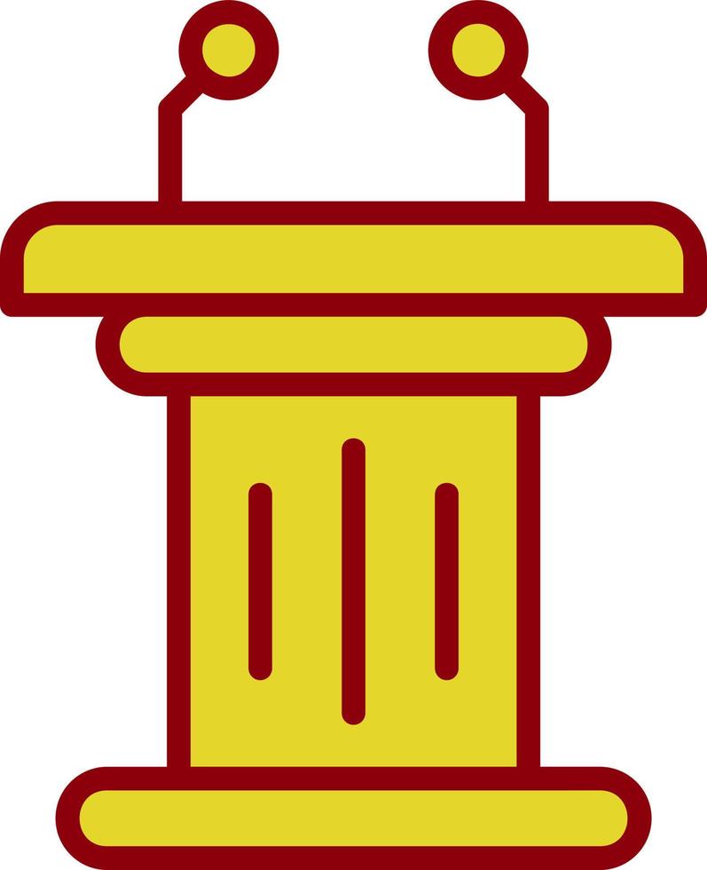 Tribune Vector Icon Design