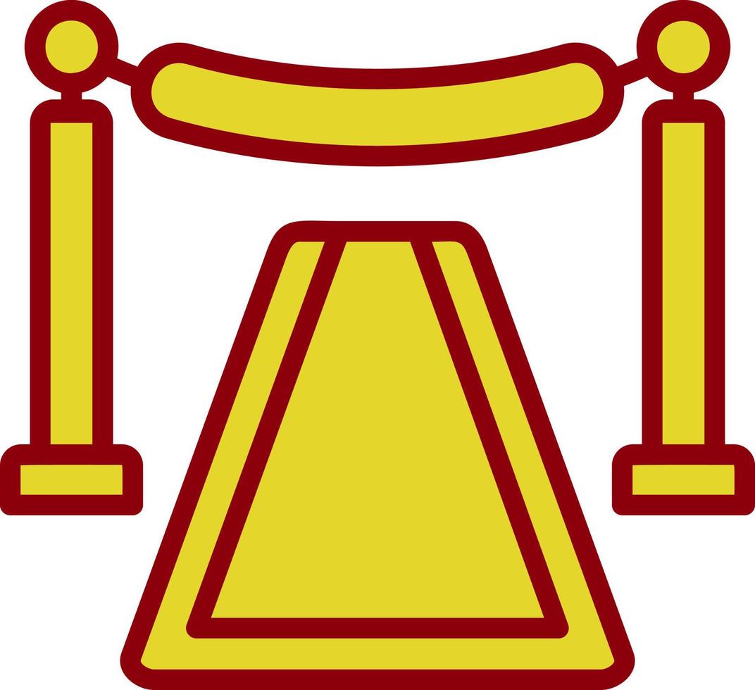 Red Carpet Vector Icon Design