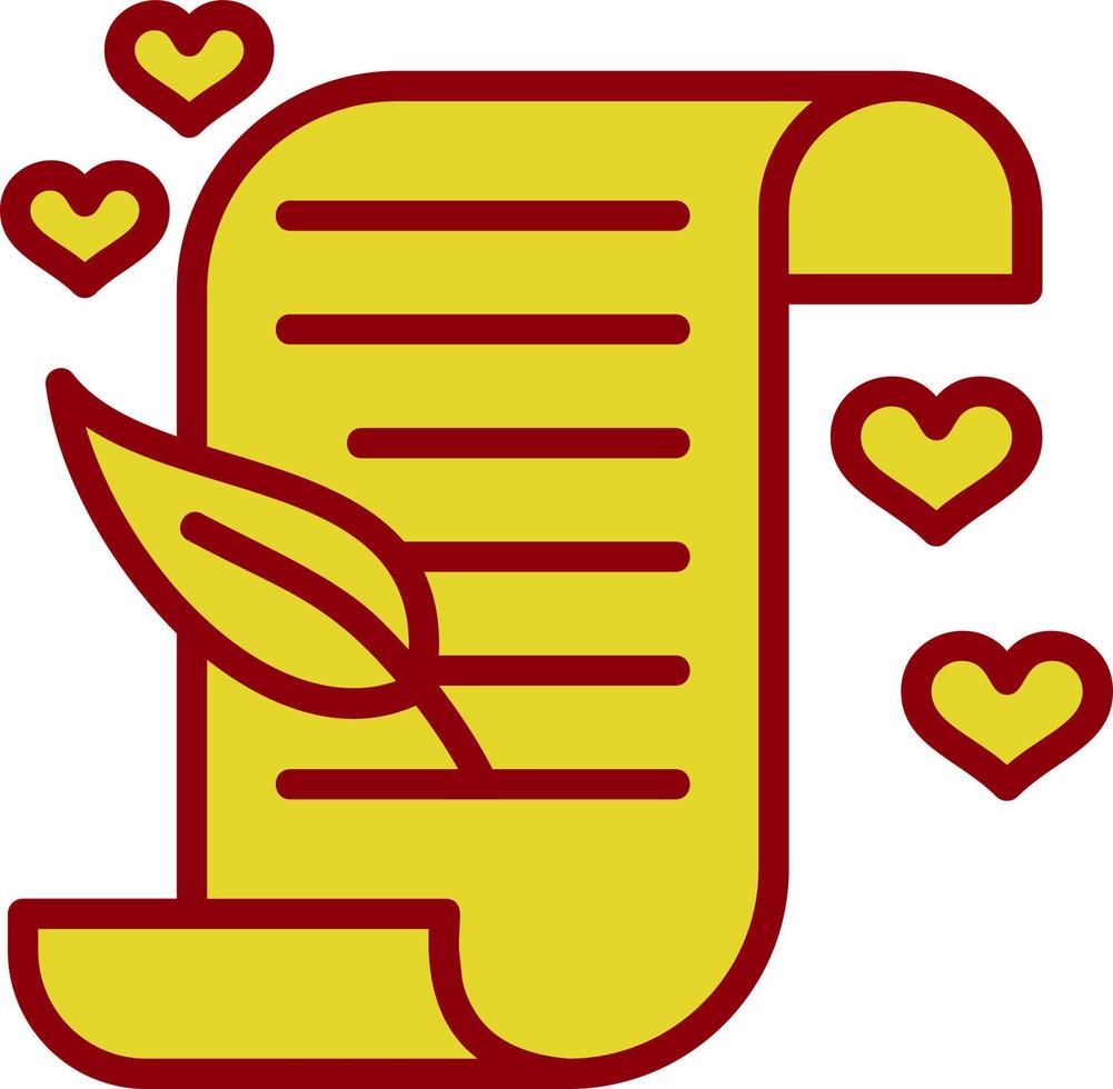 Poem Vector Icon Design