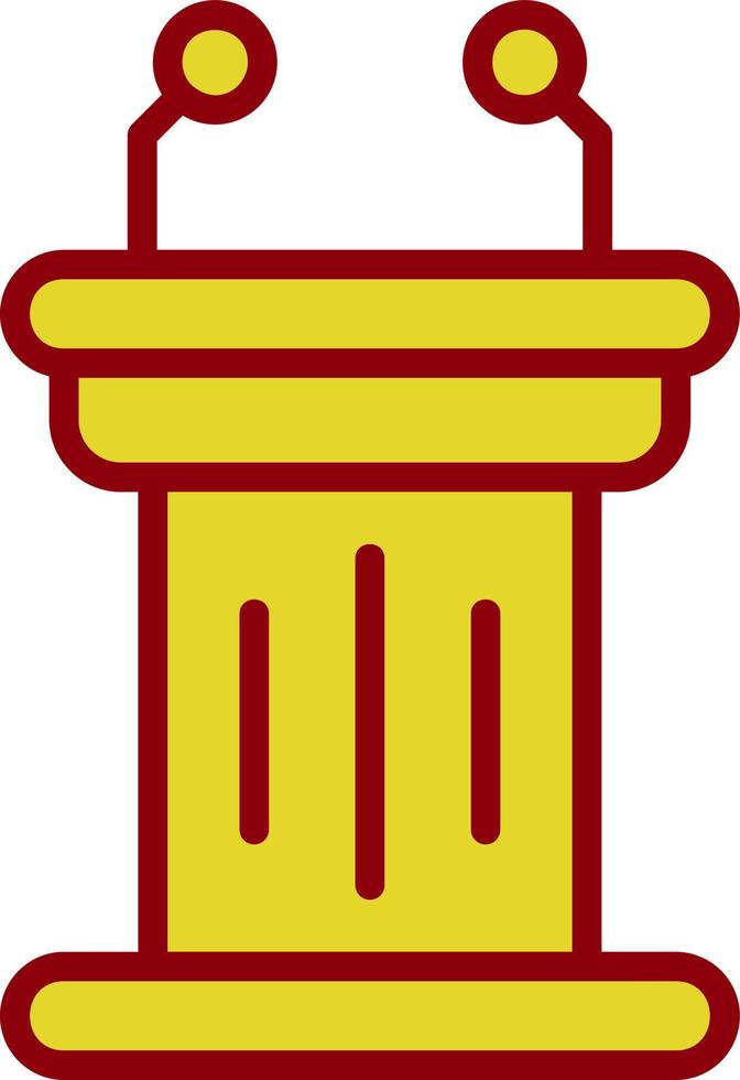 Tribune Vector Icon Design