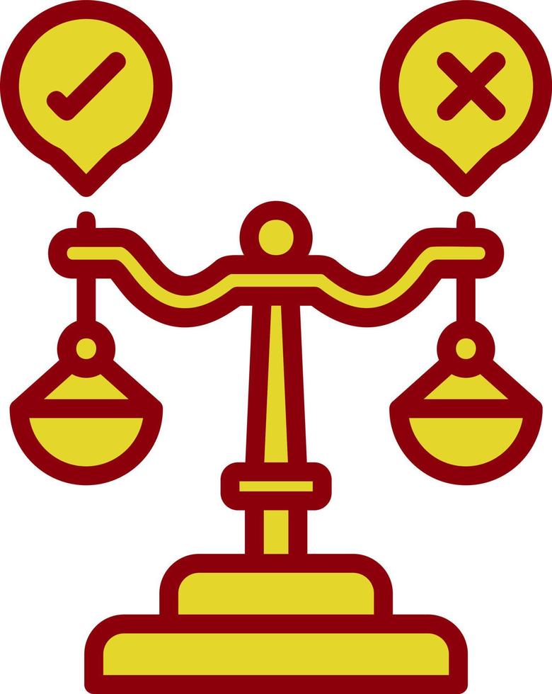 Judgment Vector Icon Design
