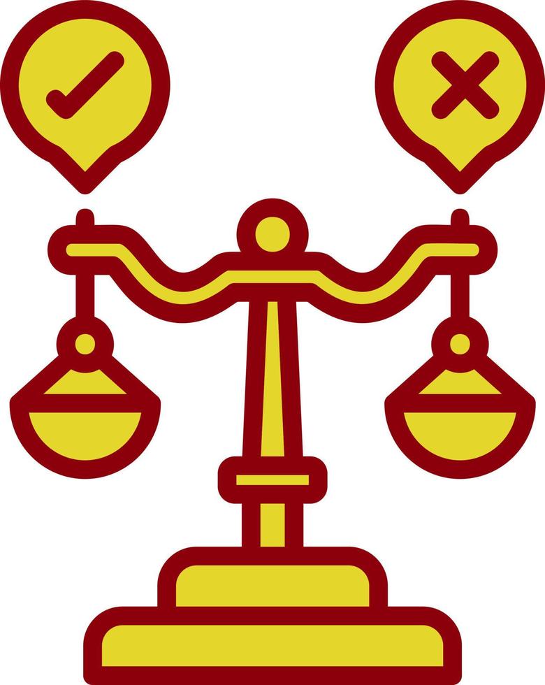 diseño de icono de vector de juicio