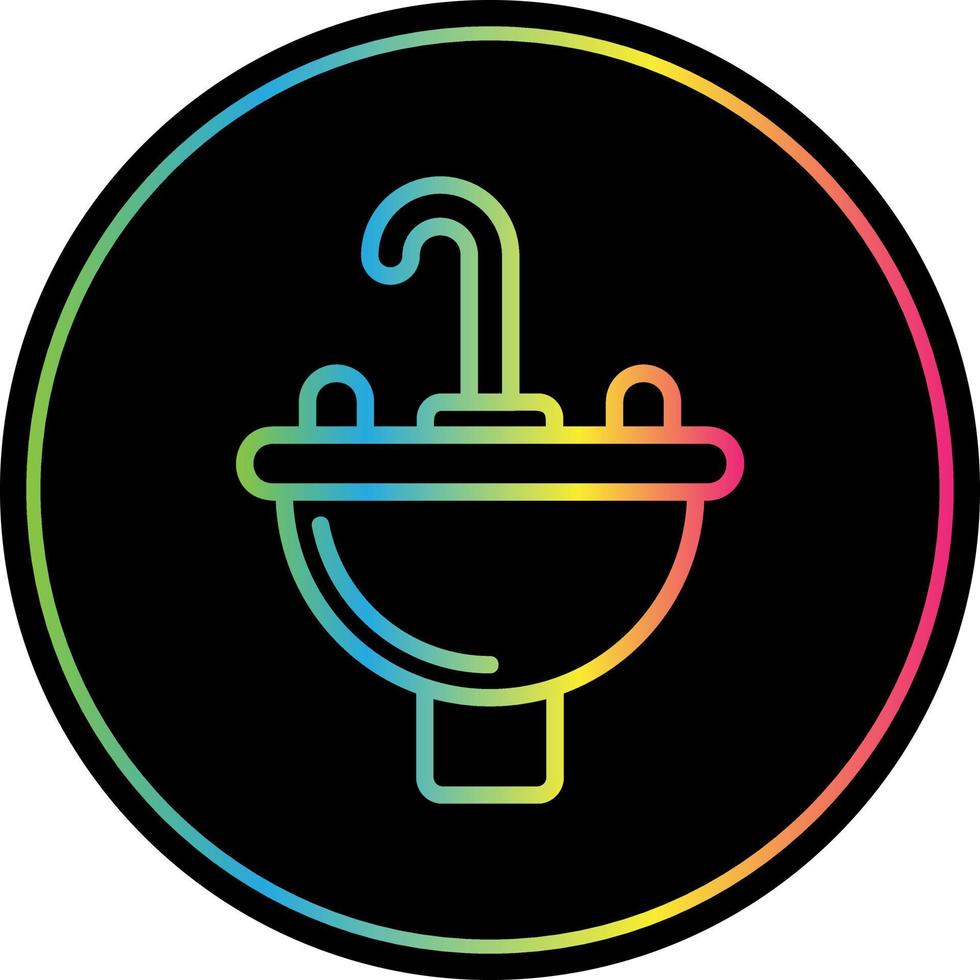 Wash Basin Vector Icon Design