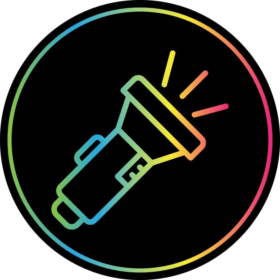 Flashlight Vector Icon Design