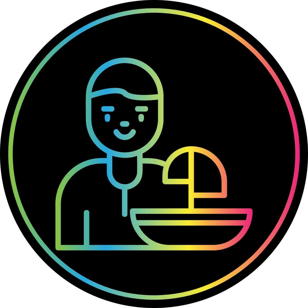 Windsurfer Vector Icon Design