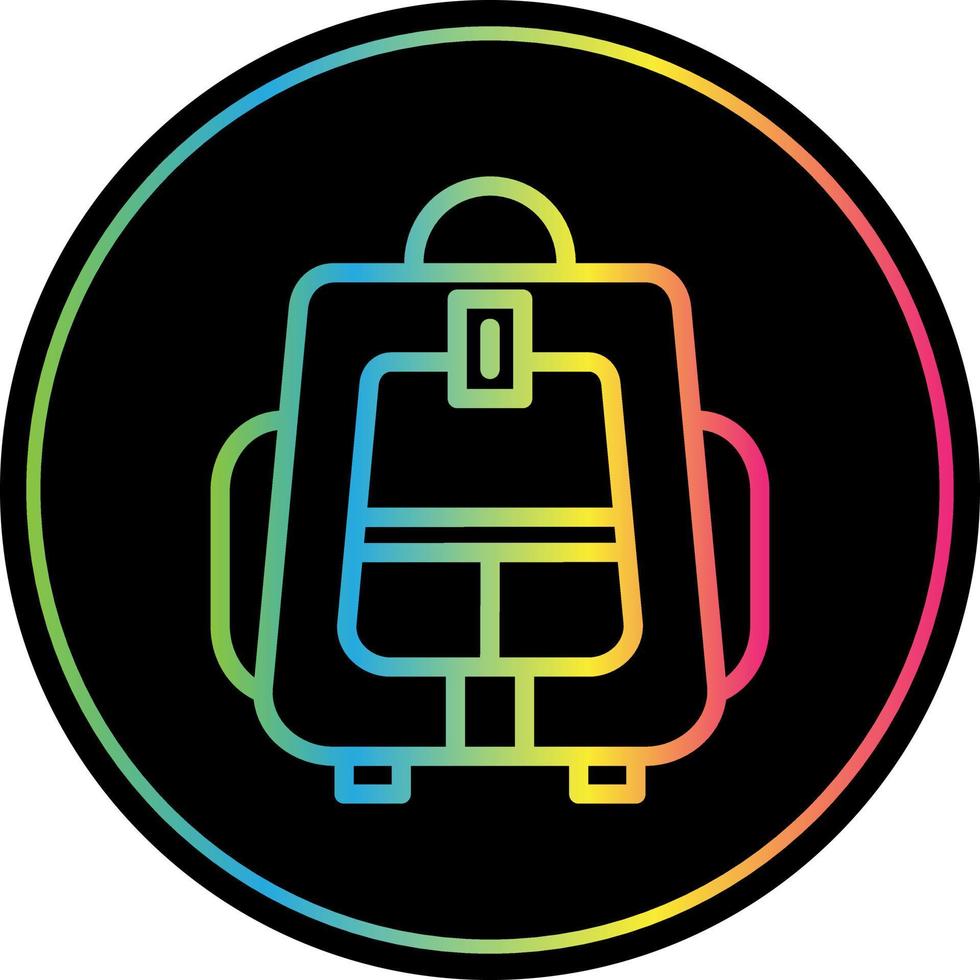 Backpacker Vector Icon Design