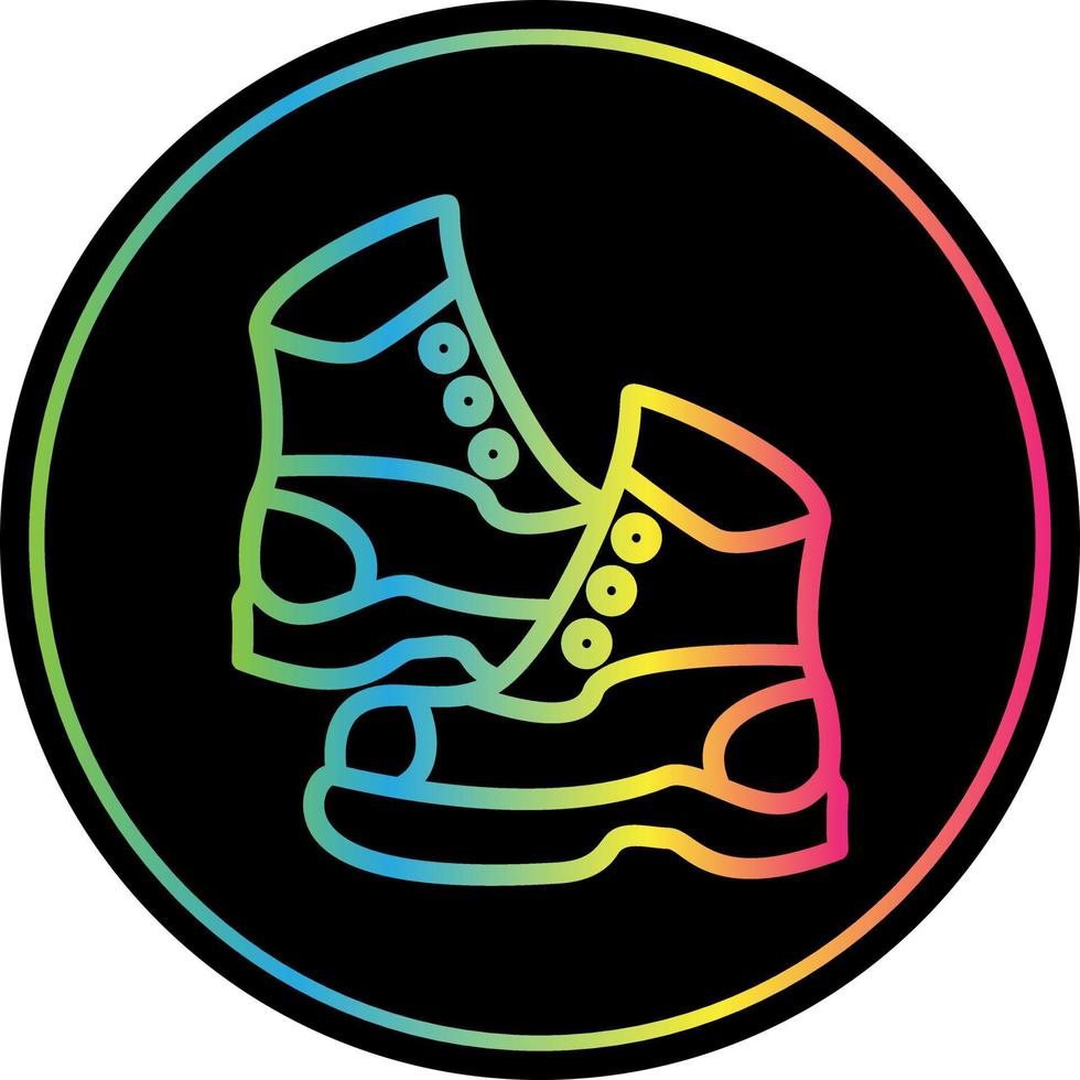 diseño de icono de vector de botas