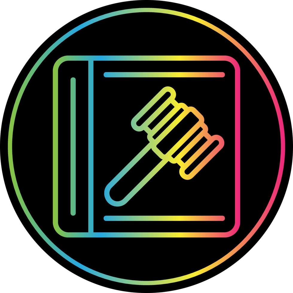 Law In Order Vector Icon Design