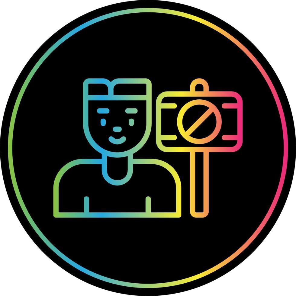 Protester Vector Icon Design