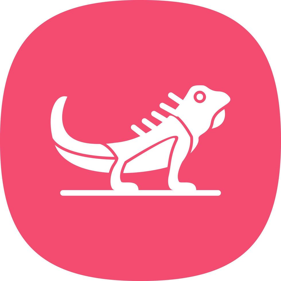 diseño de icono de vector de iguana