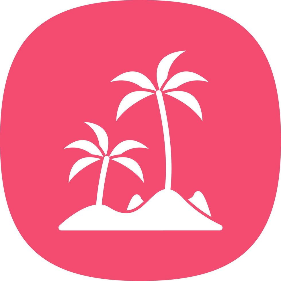 Island Vector Icon Design