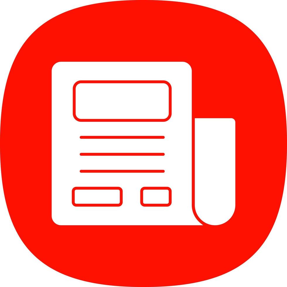 Newspaper Vector Icon Design