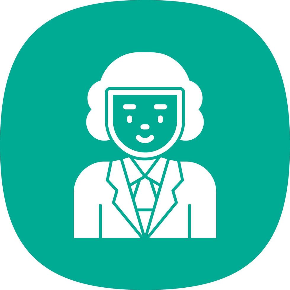Judge Vector Icon Design