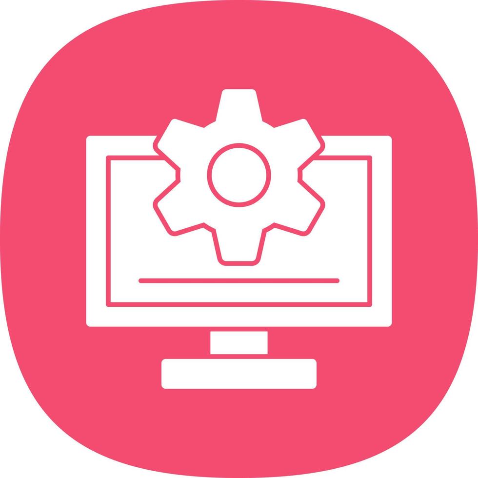 Monitor Vector Icon Design