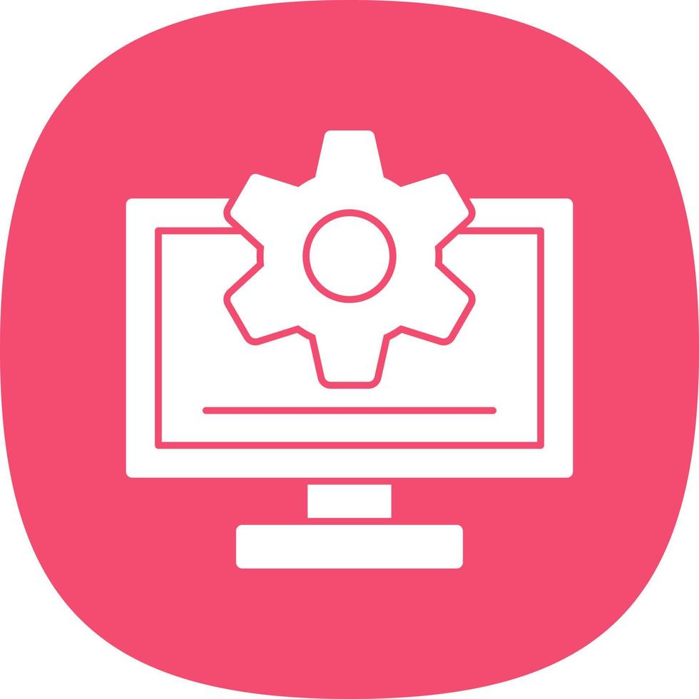 Monitor Vector Icon Design