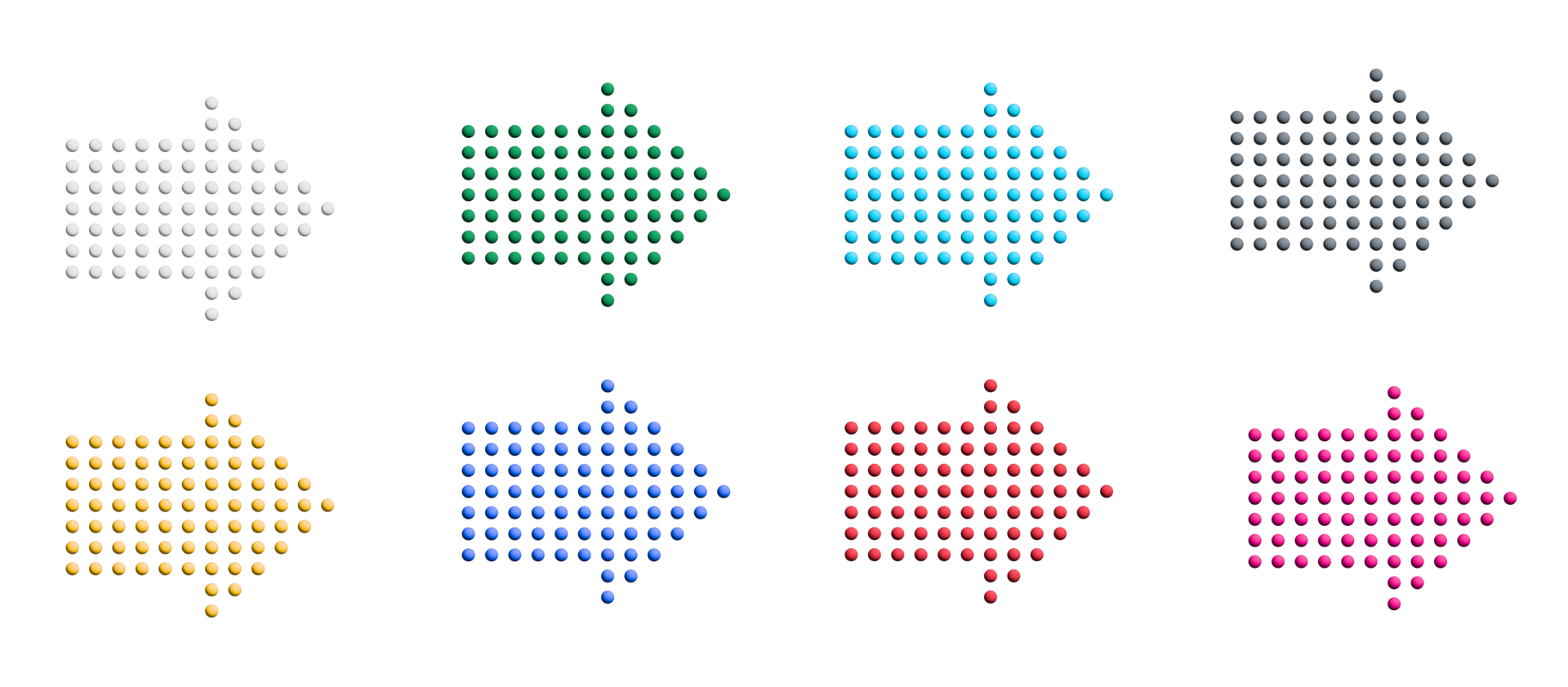 arrow colored icons design with elements for mobile concepts and web apps. collection modern infographic and pictogram. png