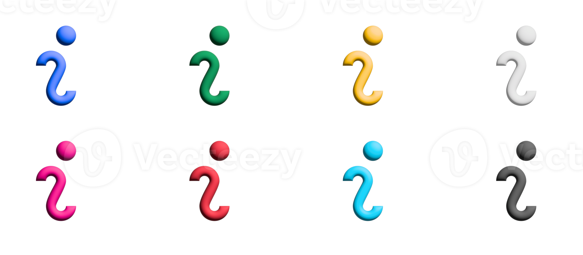 info icon set, colored symbols graphic elements png