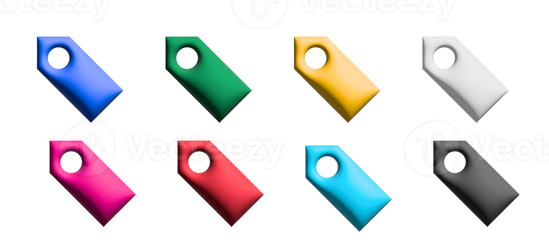 tag icon set, colored symbols graphic elements png