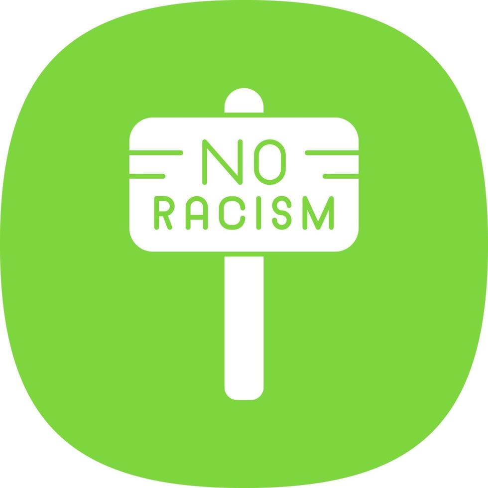 No Racism Vector Icon Design