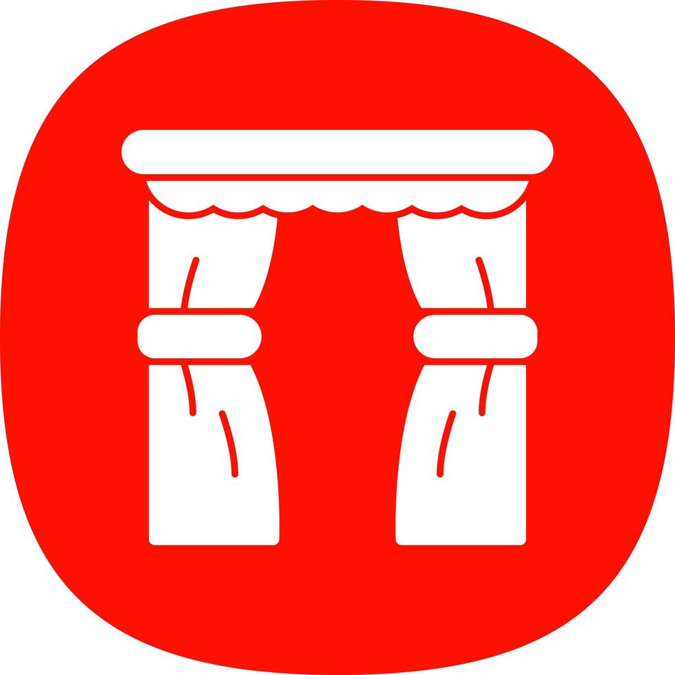 Curtains Vector Icon Design
