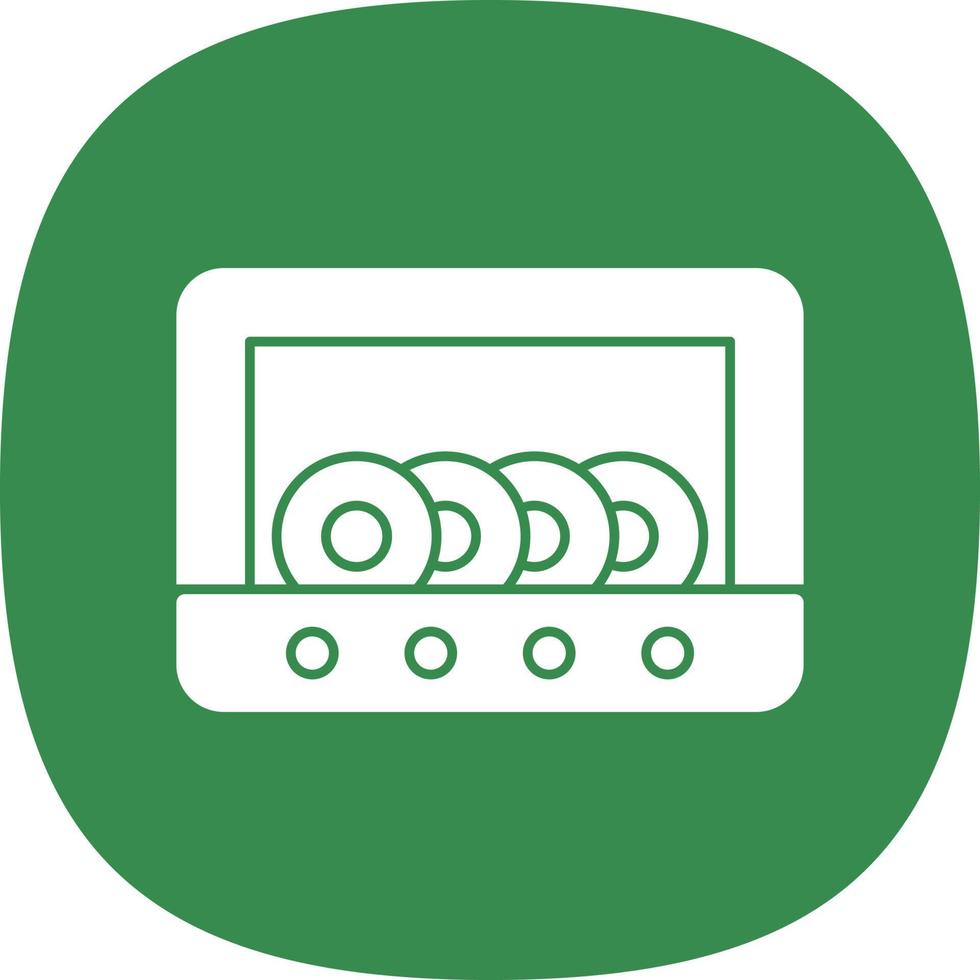 Dish Washer Vector Icon Design