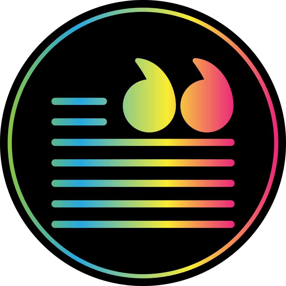 Quotation Vector Icon Design
