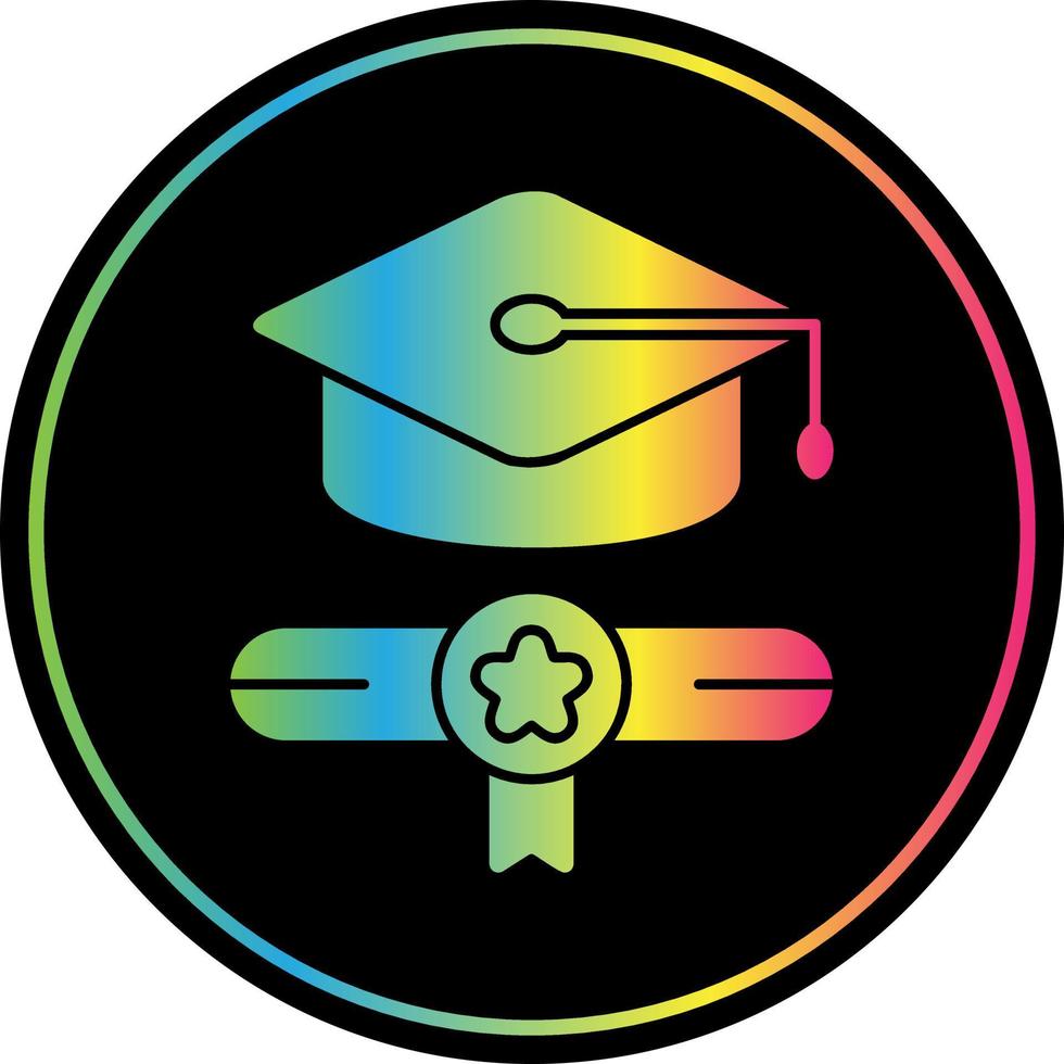 diseño de icono de vector de graduación