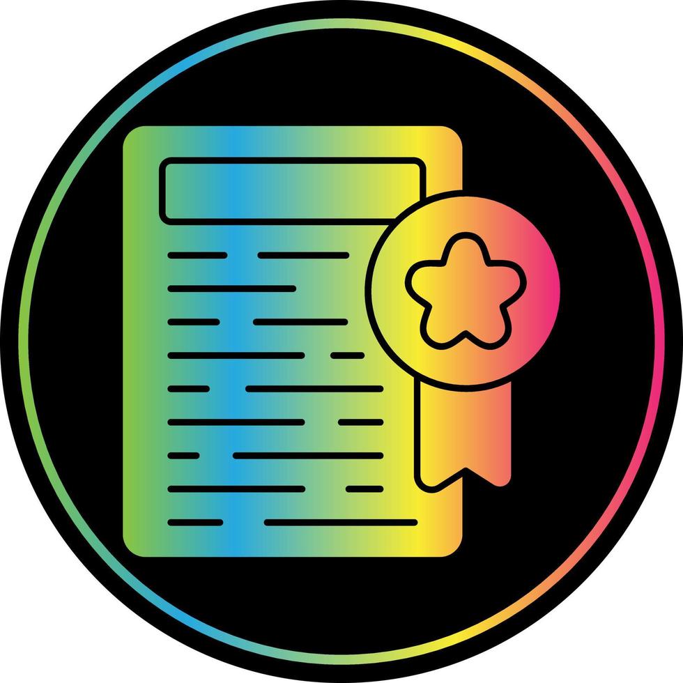 Certificate Vector Icon Design