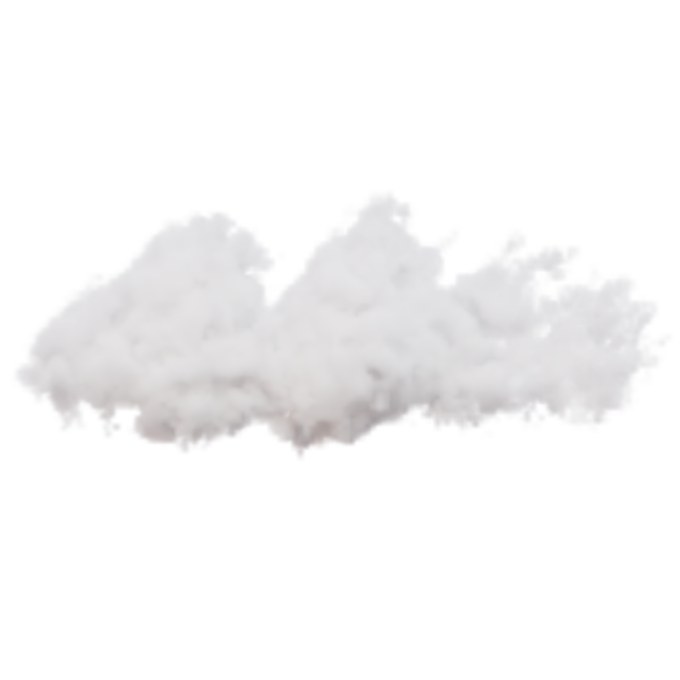 wolk weer 3d geven png