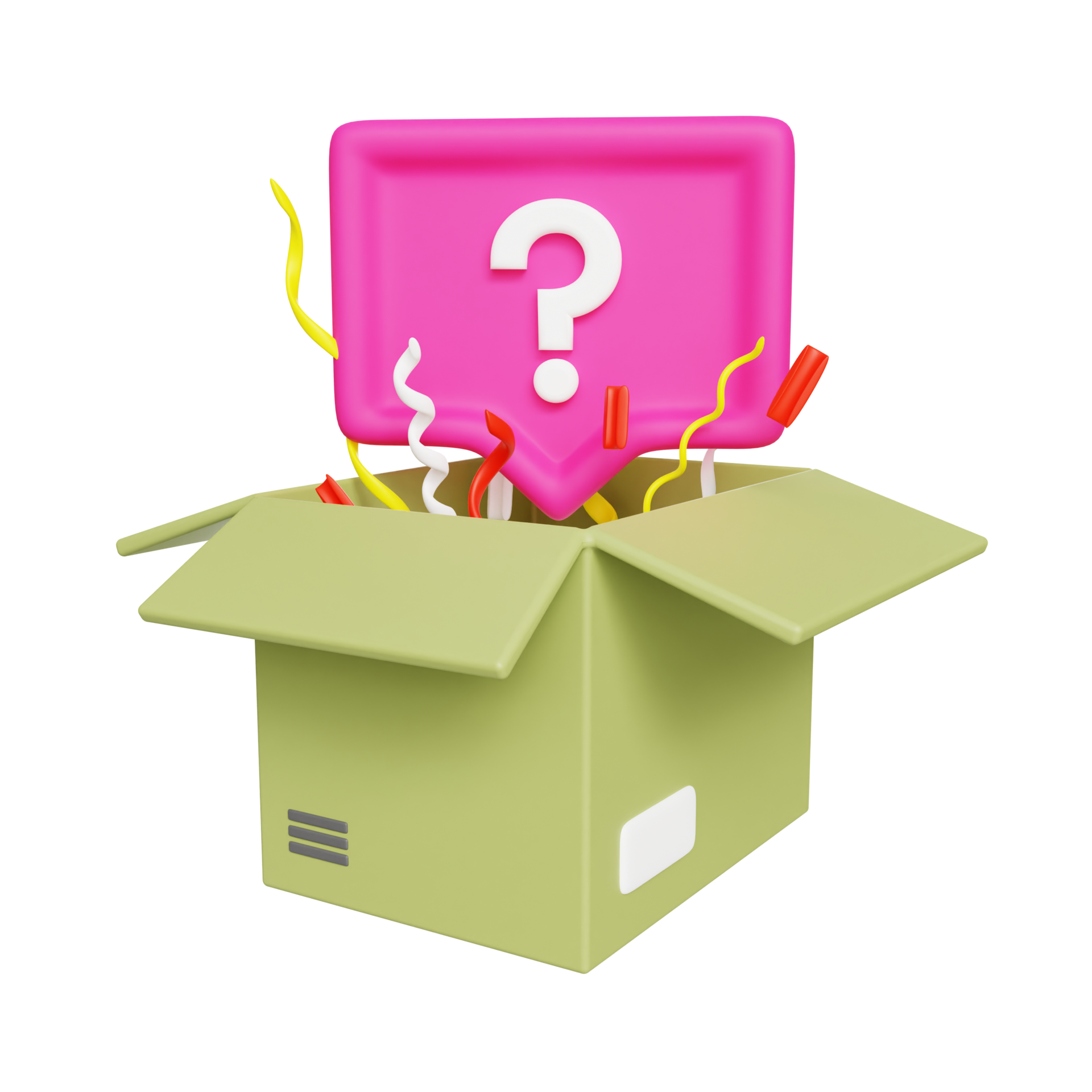 Surprise Mystery Box 3d Illustration 16617863 PNG