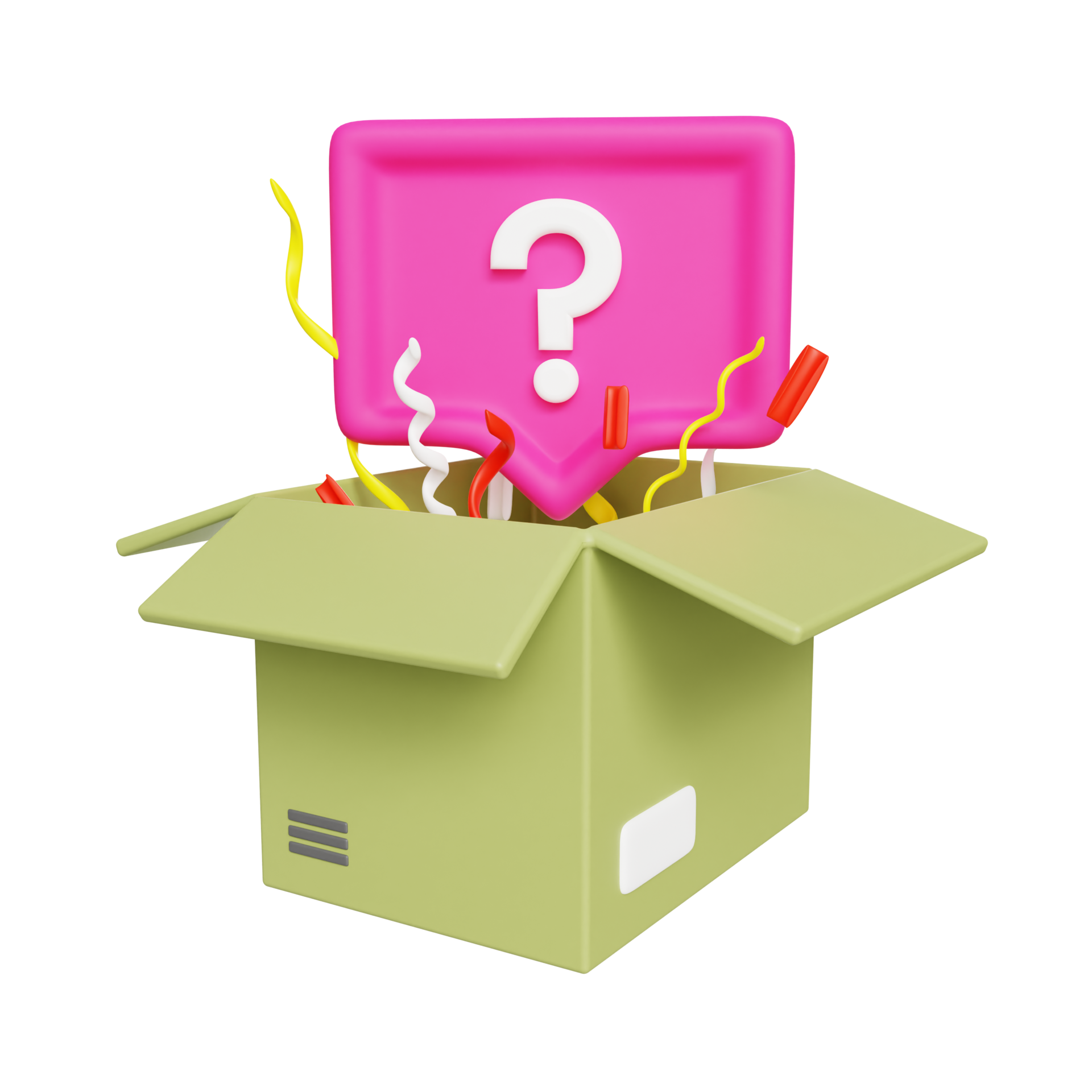 Surprise Mystery Box 3d Illustration 16617863 PNG