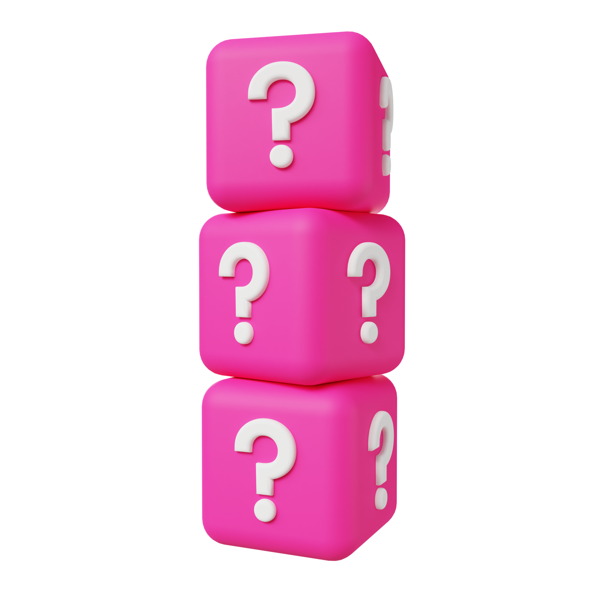 Stacked Question Mark Cube 3d Illustration 16617869 PNG