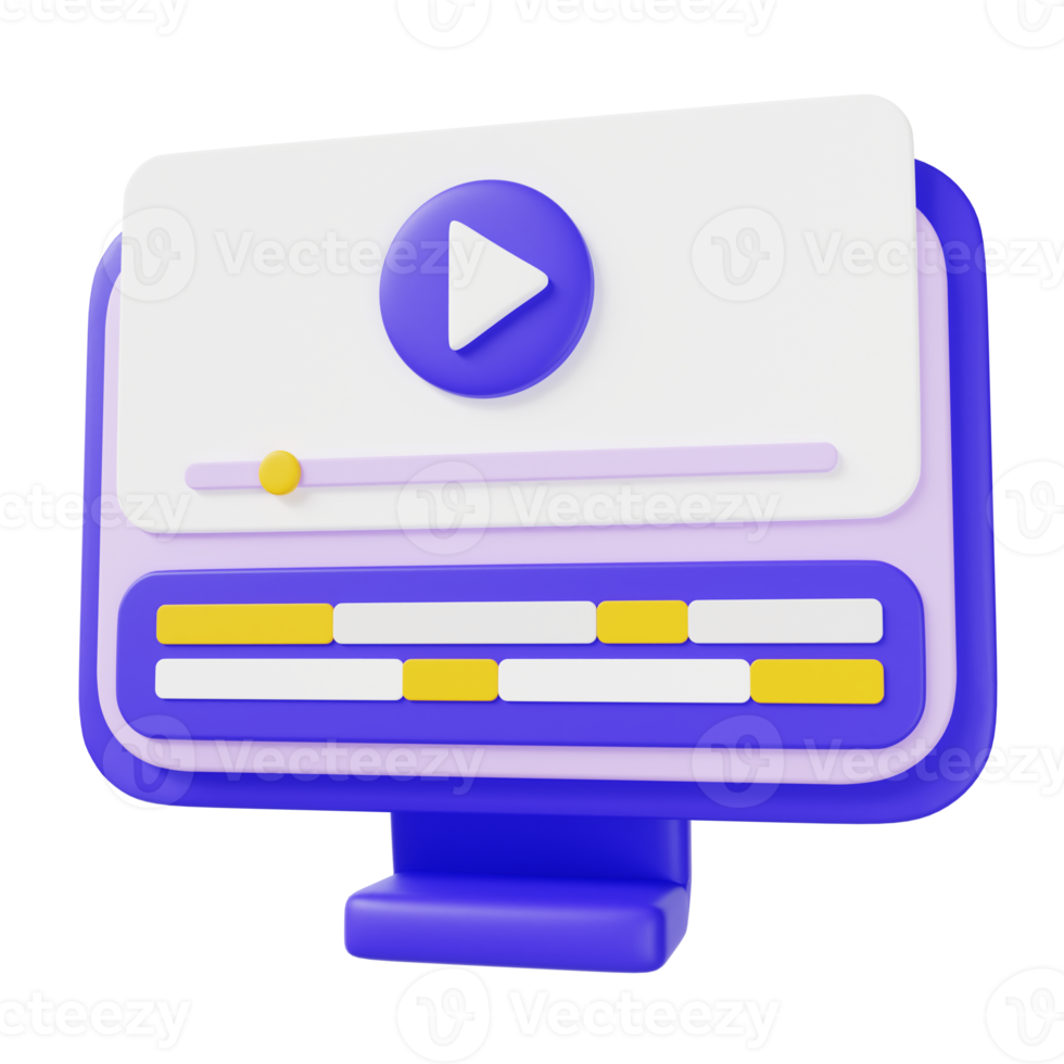 professioneller video-editor 3d-illustration png