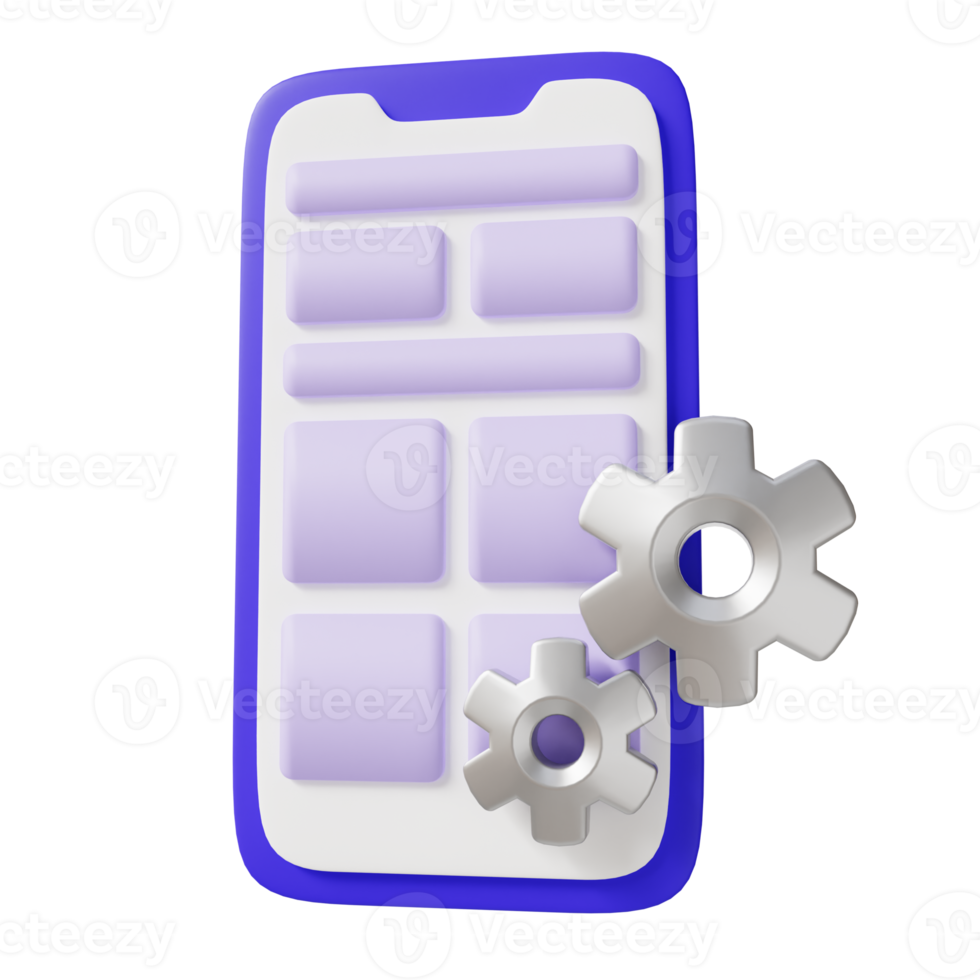 Professional UIUX Designer 3d Illustration png