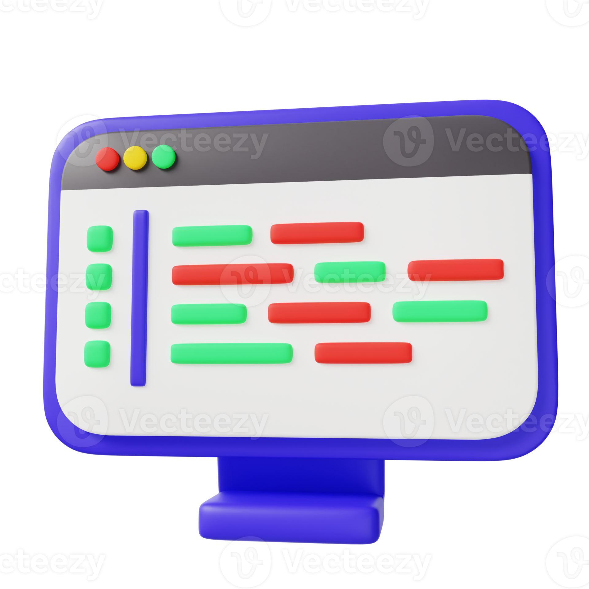 Professional Programmer Workspace 3d Illustration 16617887 PNG
