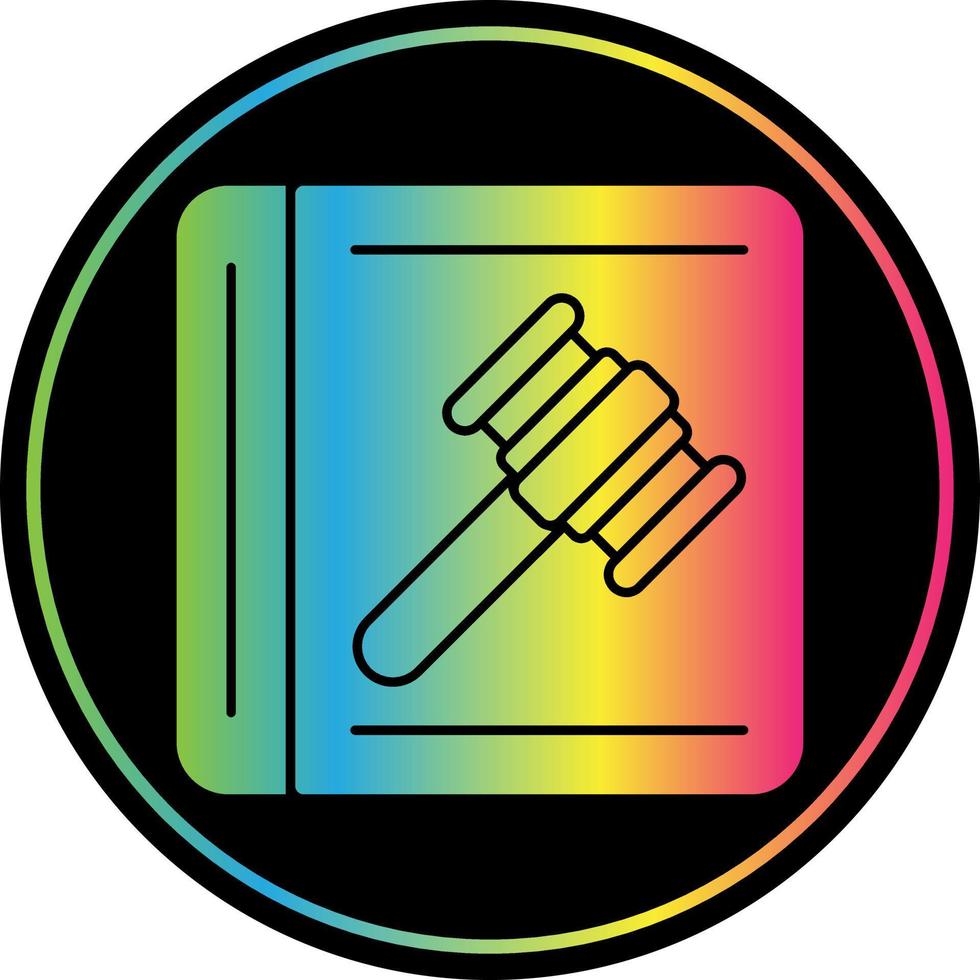 Law In Order Vector Icon Design