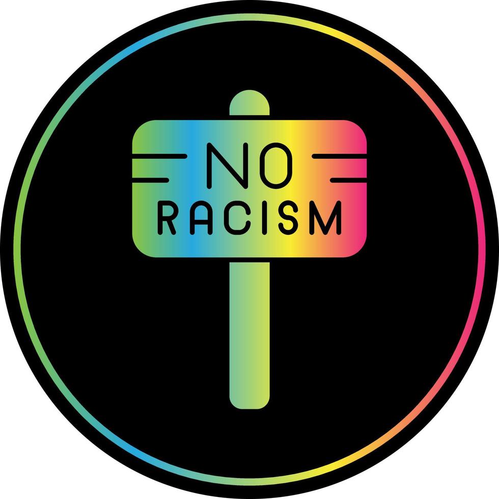 No Racism Vector Icon Design