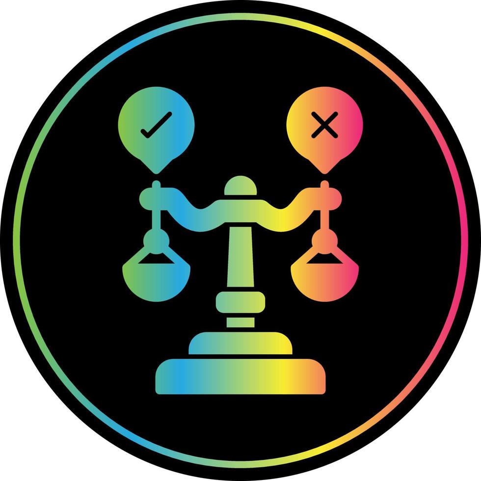 Judgment Vector Icon Design