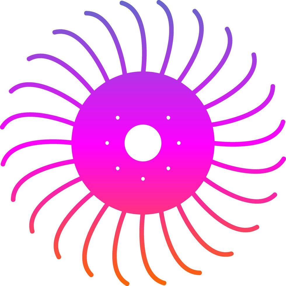 Anemone Vector Icon Design