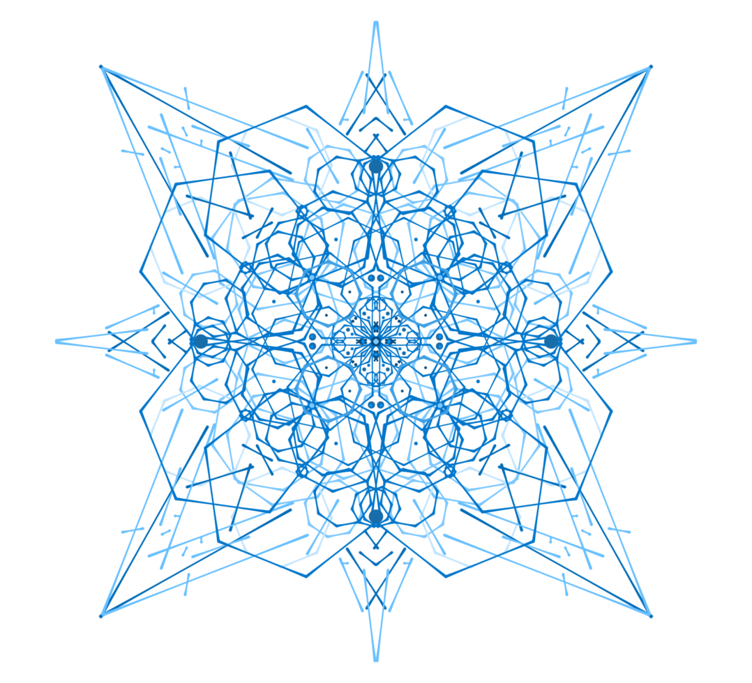 ícone de flocos de neve azuis png