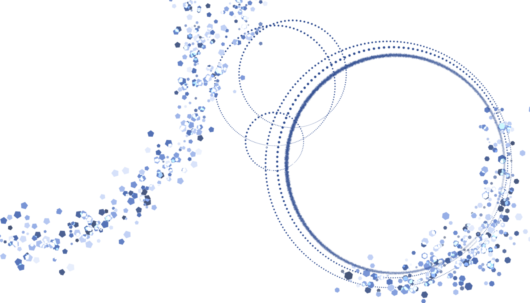 cadre de cercles bleus transparents png