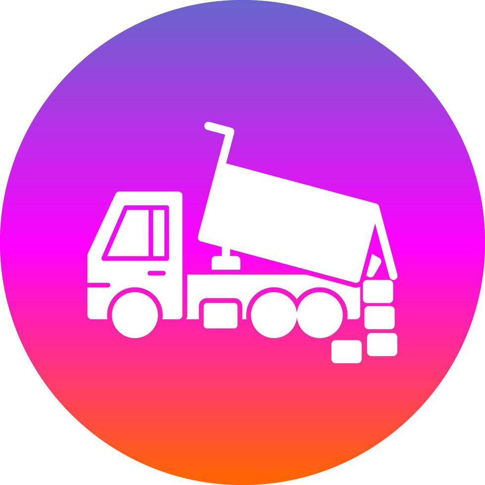 diseño de icono de vector de camión volquete