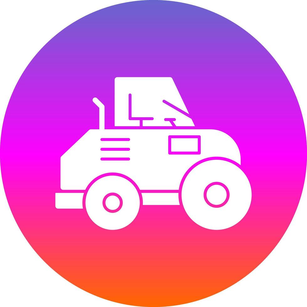 Road Roller Vector Icon Design