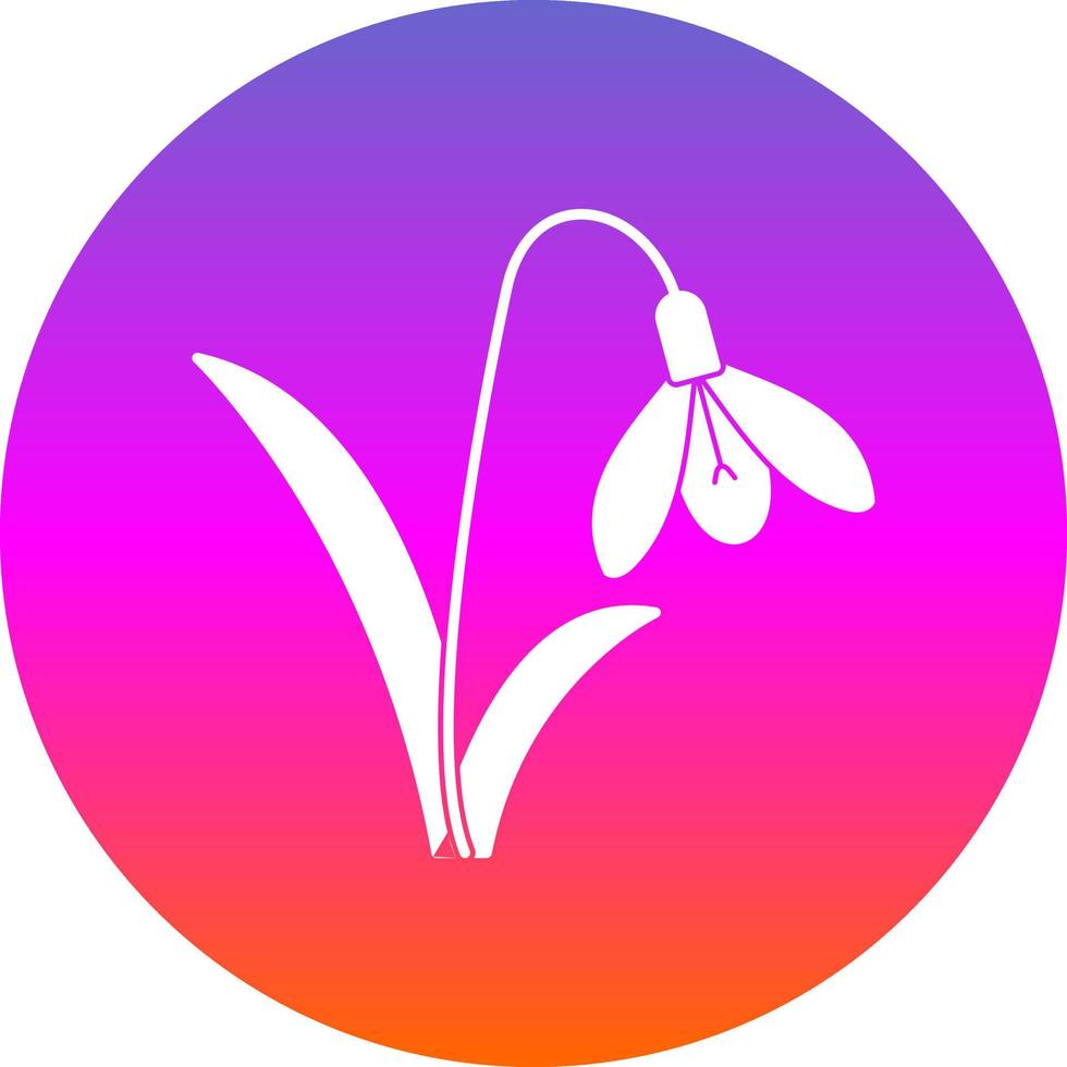 Snowdrop Vector Icon Design