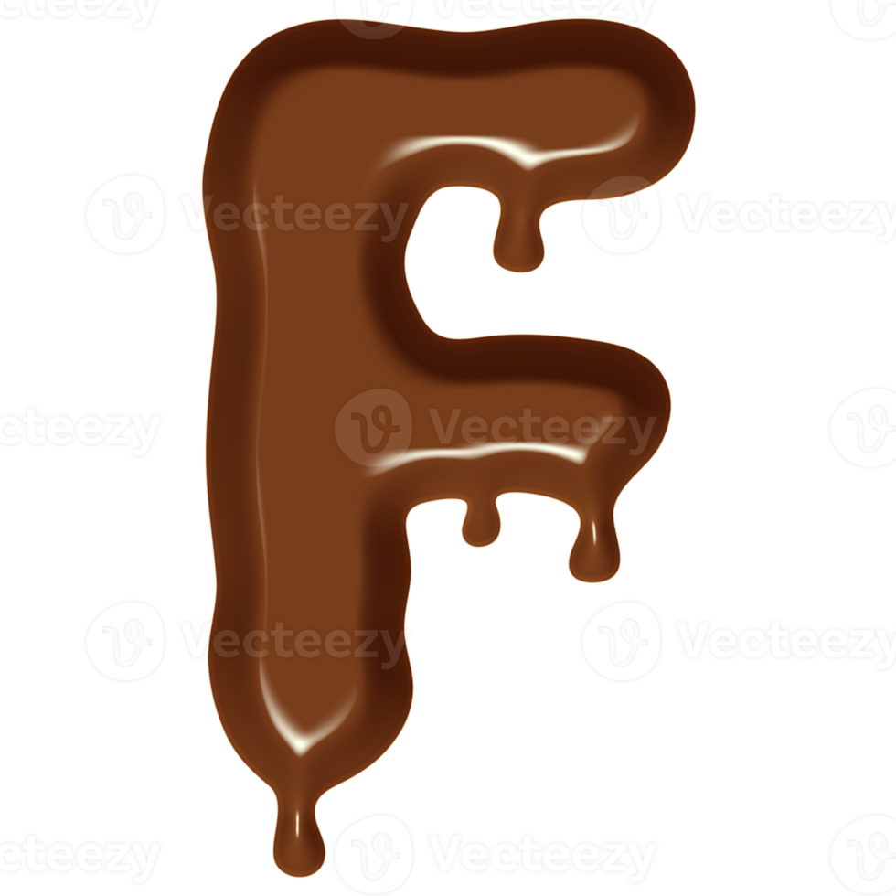 Chocolate Flow Effect Alphabet. png