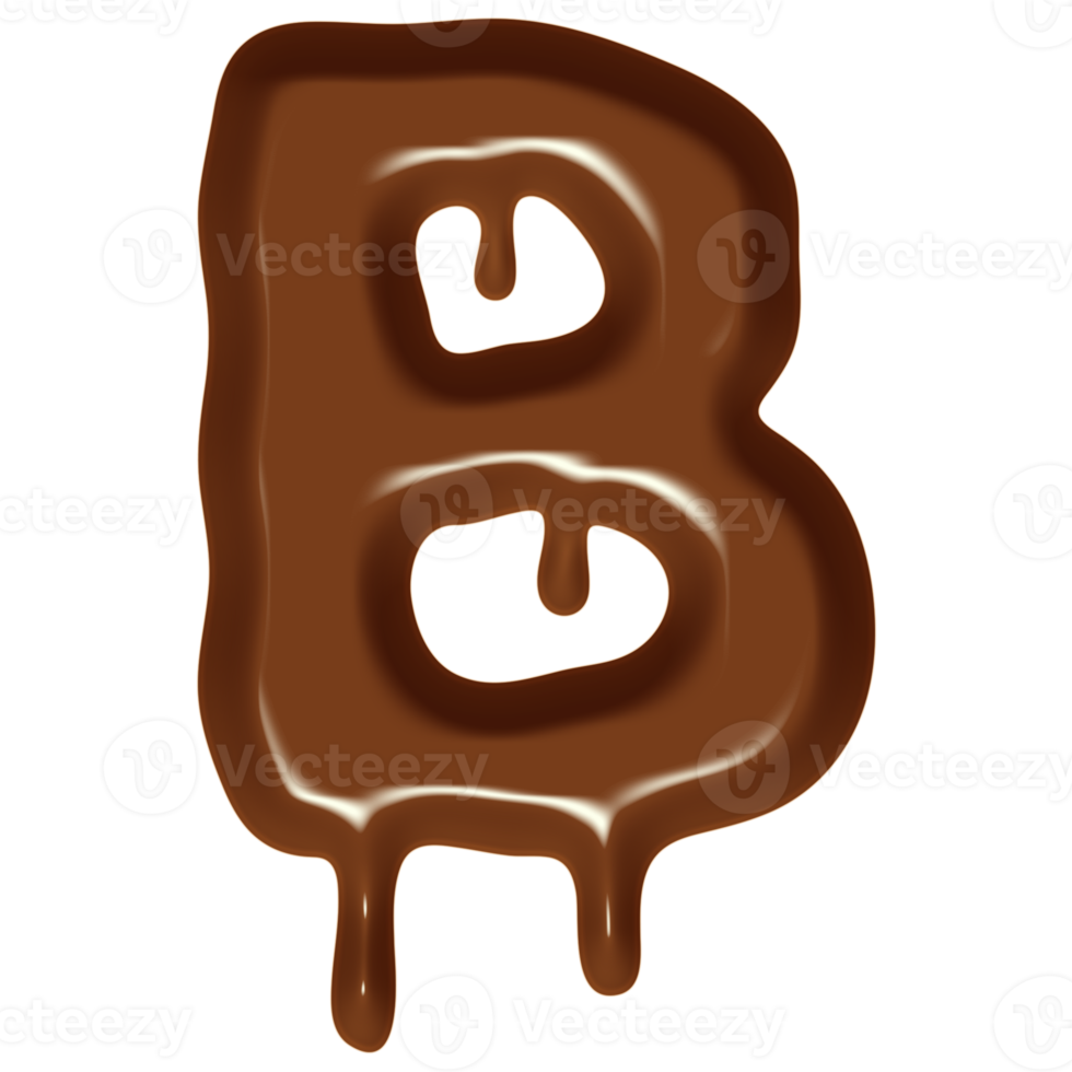 Chocolate Flow Effect Alphabet. png