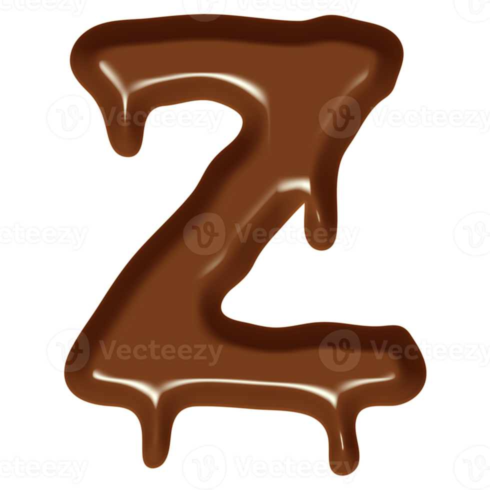 Chocolate Flow Effect Alphabet. png